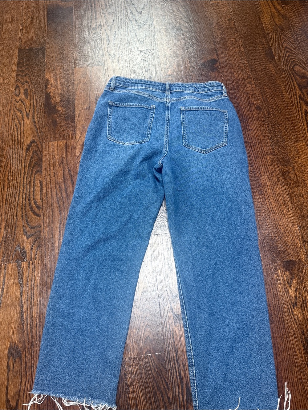 Wild fable jeans Straight-leg with fringe and frayed hems size 12 - Picture 5 of 7